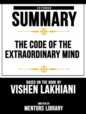 cover image of The Code of the Extraordinary Mind